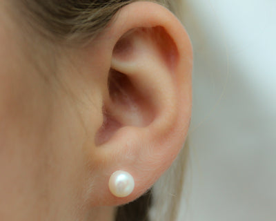 Pearl Stud Earrings image 1
