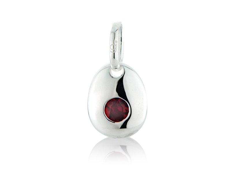 Ruby CZ Pebble image 0