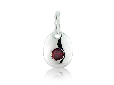 Ruby CZ Pebble image 0