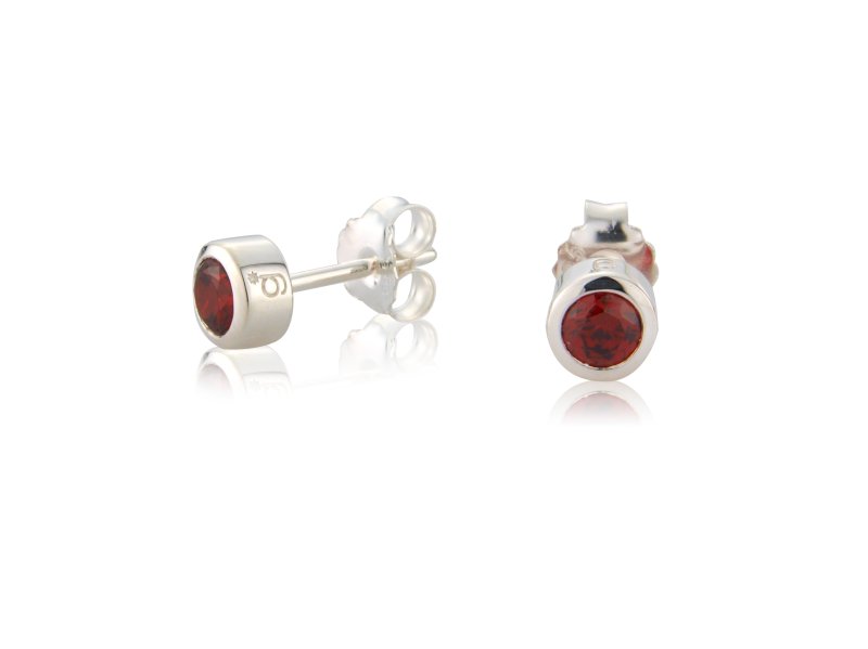 Ruby CZ Earrings image 0
