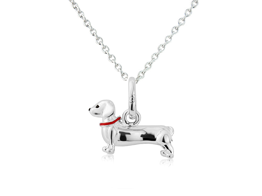 Silver Dachshund Pendant image 0