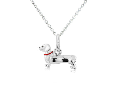 Silver Dachshund Pendant image 0