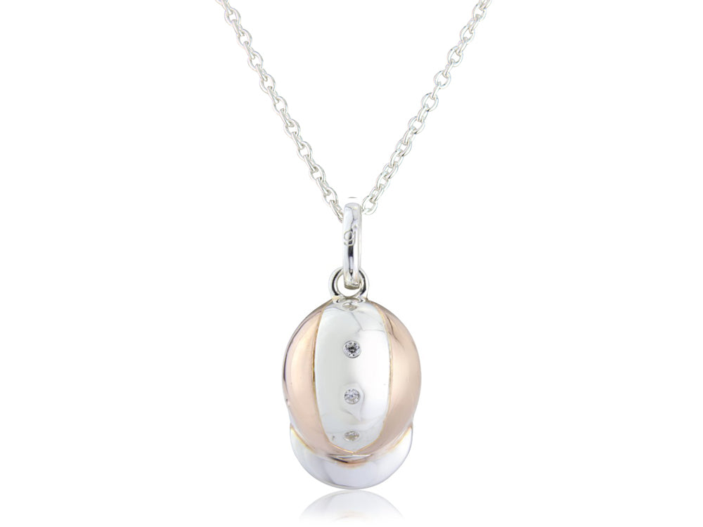 Golden Riding Hat Pendant image 0