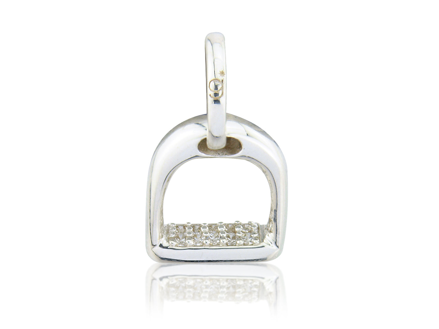 Sparkly Stirrup Charm image 0