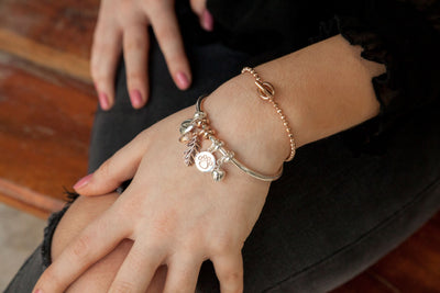 Rose Gold Stopper Bead