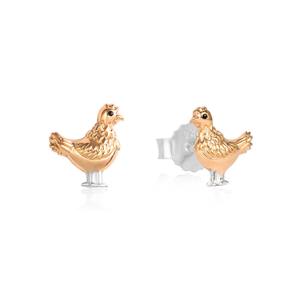 Chicken Stud Earrings