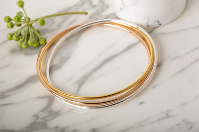 Three Tone Russian Wedding Bangle image 2