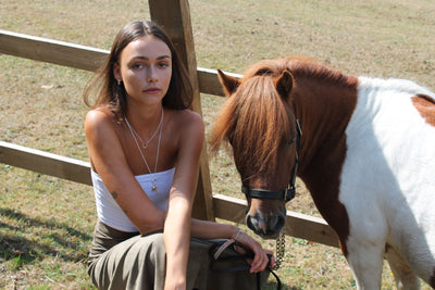 Rose Gold Horseshoe Necklace