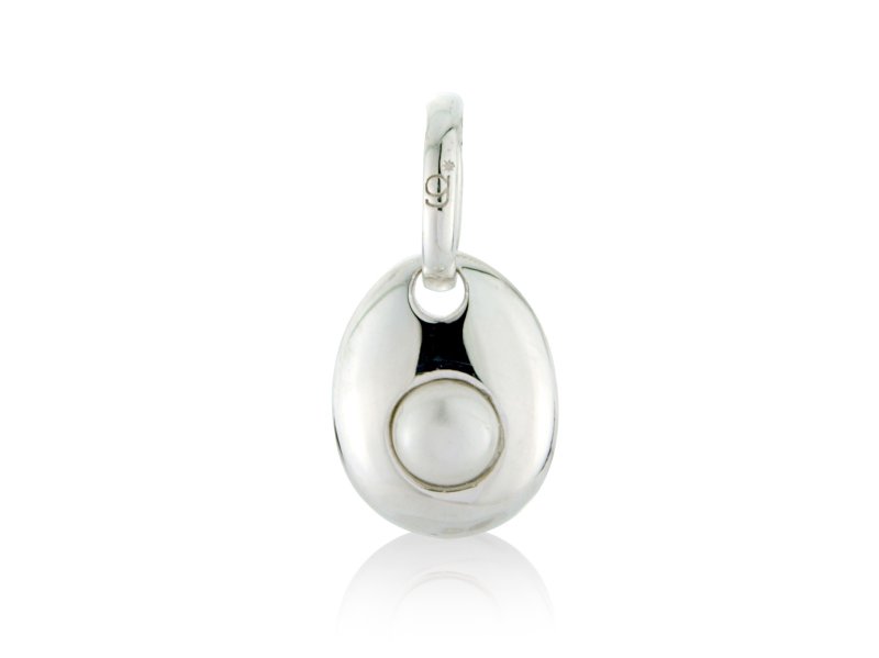 Pearl Pebble Charm image 0
