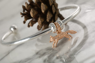 Rose Gold Fox Charm image 2
