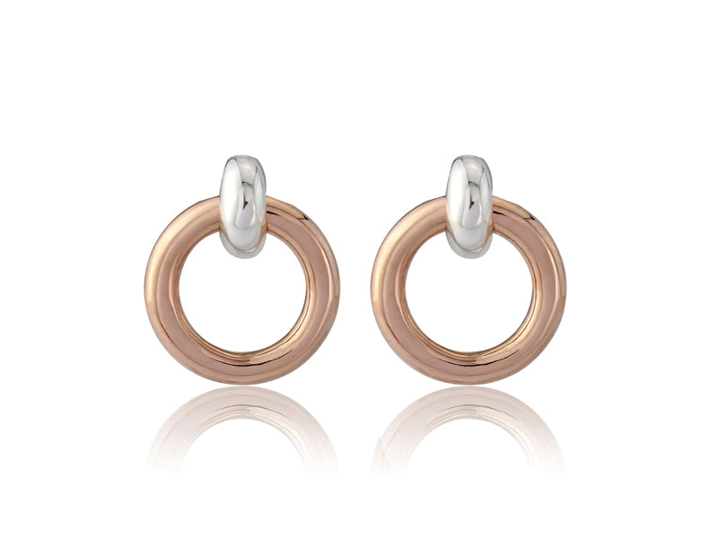 Rose Gold Eternity Stud Earrings image 0