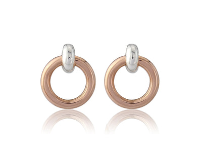 Rose Gold Eternity Stud Earrings image 0