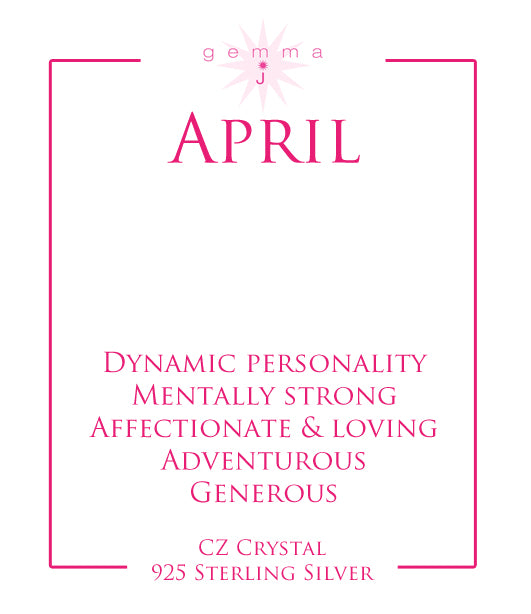 Clear CZ Pebble Charm image 1