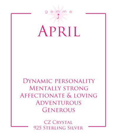 Clear CZ Pebble Charm image 1