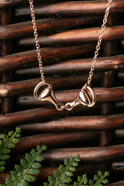 Rose Gold Snaffle Necklace image 2