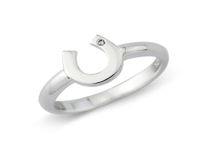 Diamond Horseshoe Ring image 0