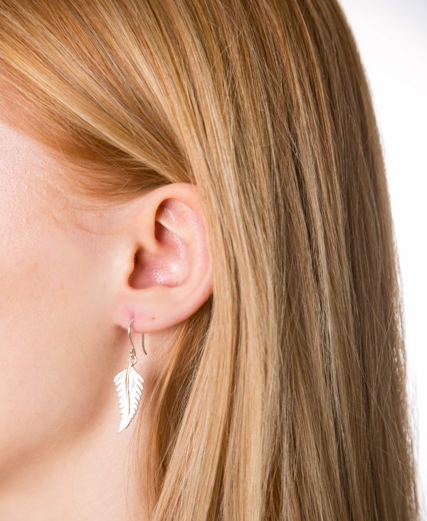 Feather Drop Earrings