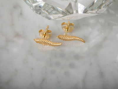 Fern Leaf Studs