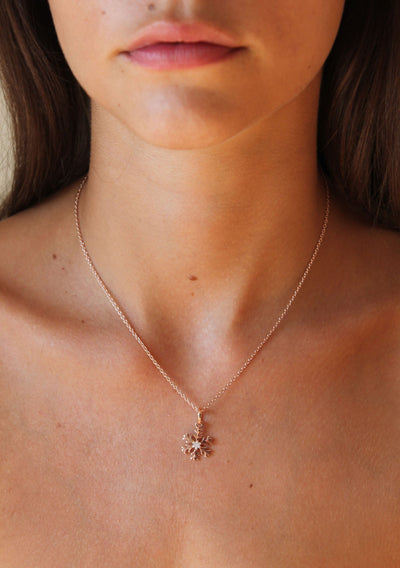 Rose Gold Snowflake Charm