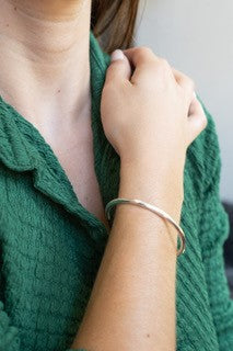 Silver Charm Bangle
