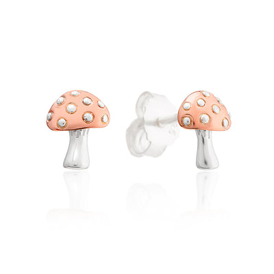 Mushroom Stud Earrings