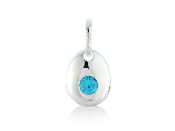 Aqua CZ Pebble