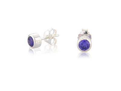 Amethyst CZ  Earrings