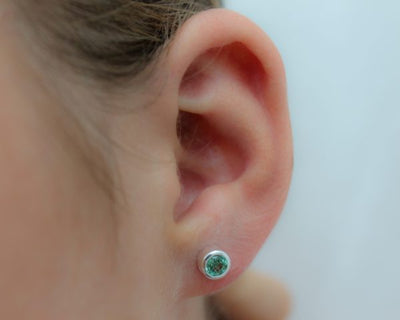 Emerald CZ Earrings