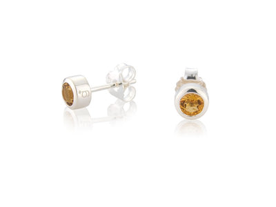 Citrine CZ Earrings