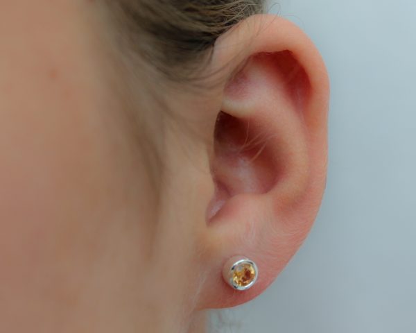 Citrine CZ Earrings
