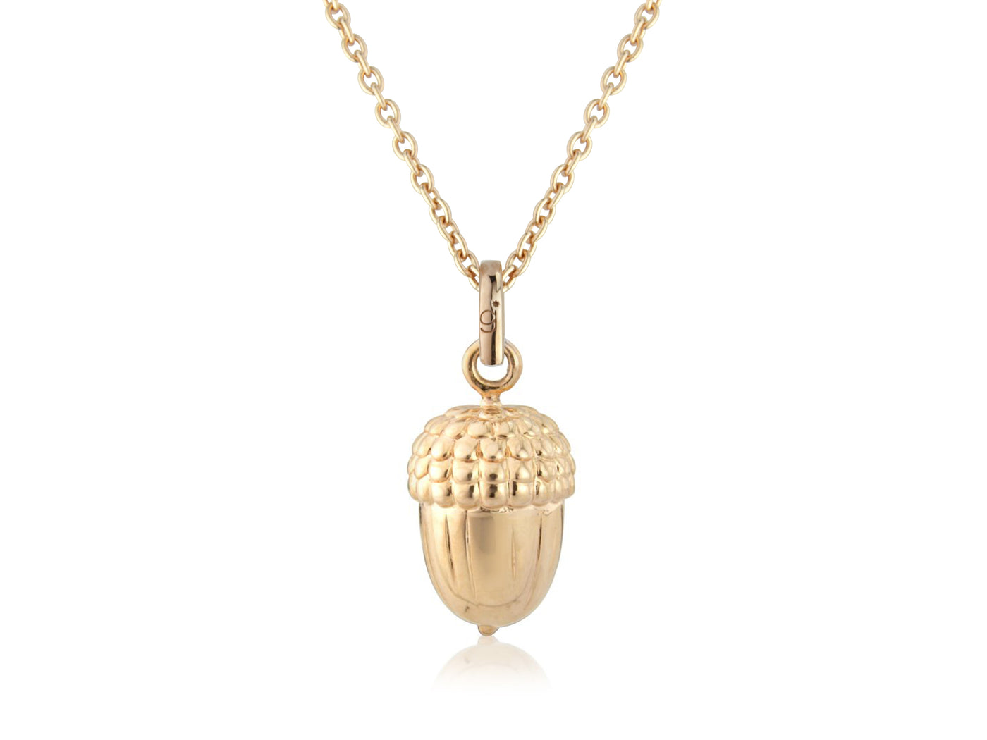 Rose Gold Acorn Pendant