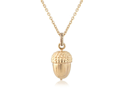 Rose Gold Acorn Pendant