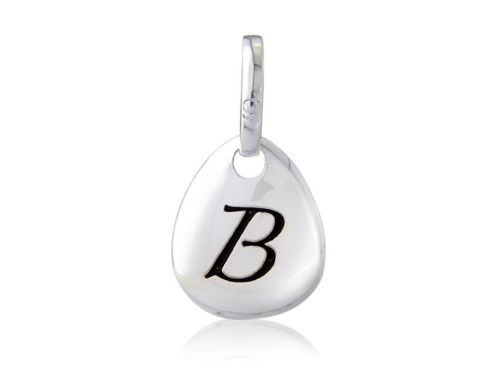 Initial B Pebble Charm
