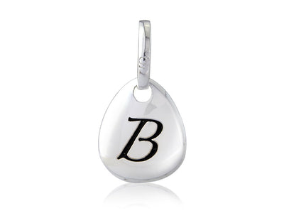 Initial B Pebble Charm