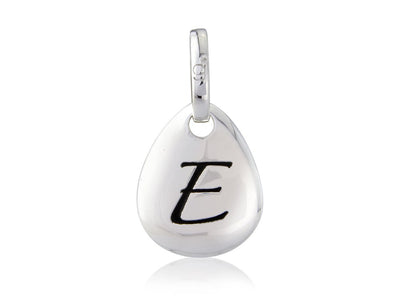 Initial E Pebble Charm