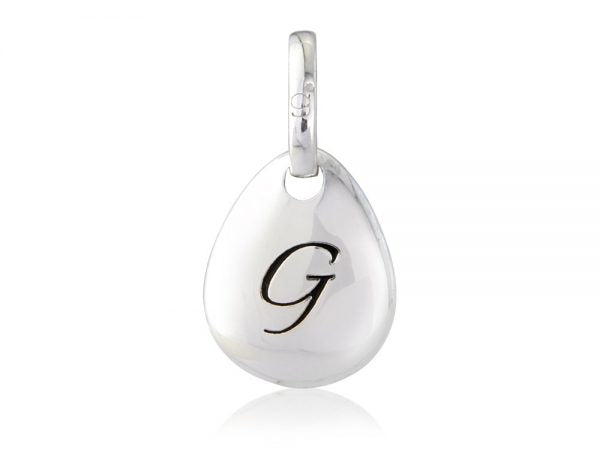 Initial G Pebble Charm