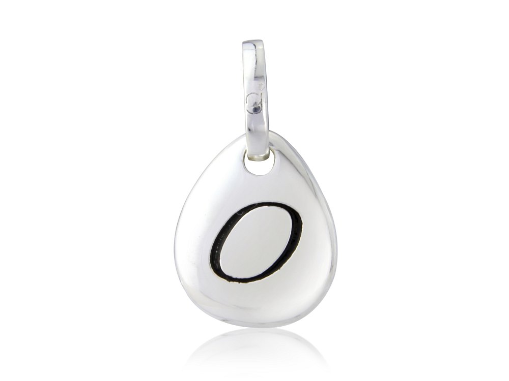 Initial O Pebble Charm