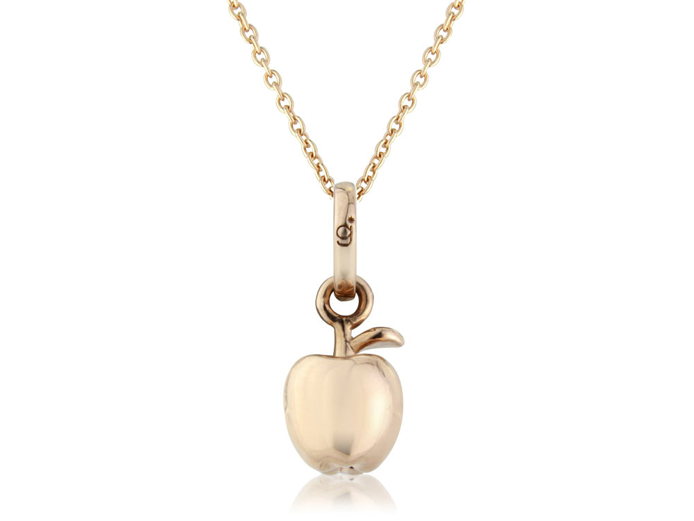 Rose Gold Apple Pendant