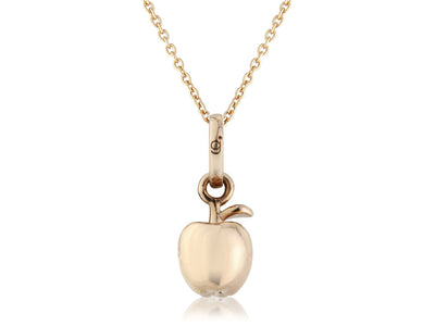 Rose Gold Apple Pendant
