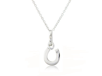 Diamond Horseshoe Pendant