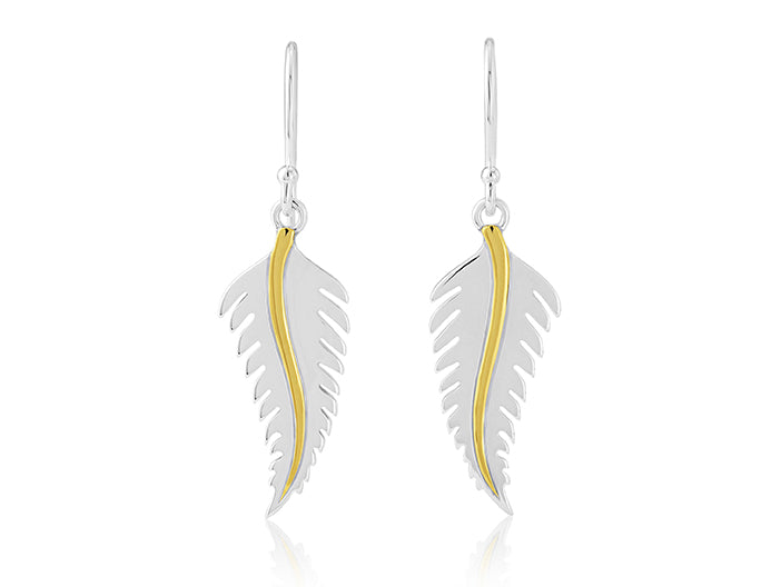 Feather Drop Earrings