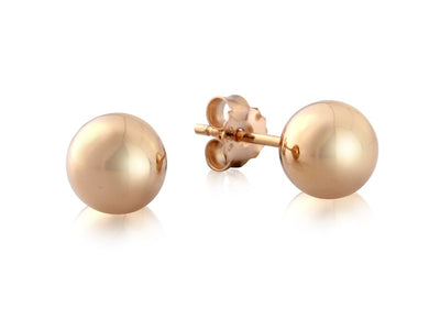 Rose Gold Ball Studs