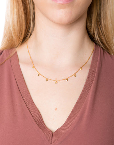 Gold Paws On Your Heart Necklace