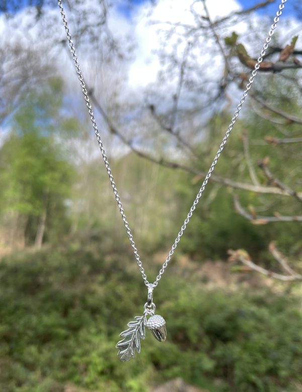 Acorn and Leaf Pendant