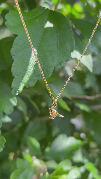 Gold Robin Necklace