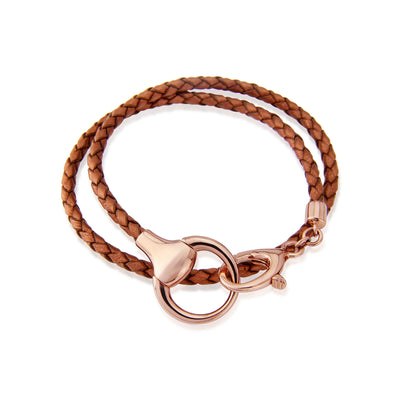 Rose Gold Snaffle Wrap Bracelet