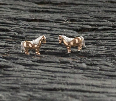 Shetland Pony Stud Earrings