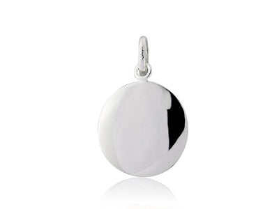 Silver Disc Charm