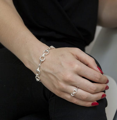 Sparkly Snaffle Bit Bracelet