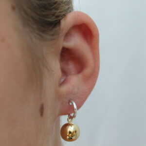 Rose Gold Ball  Earrings